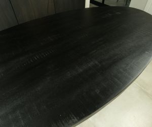 Eettafel ovaal mango zwart 5