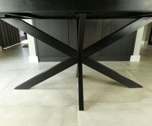 Eettafel ovaal mango zwart 4