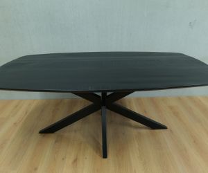Eettafel deens ovaal zwart 1