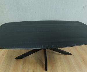 Eettafel deens ovaal zwart 4
