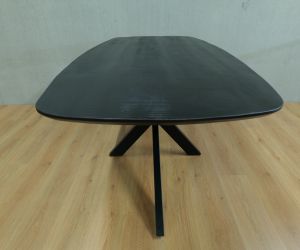 Eettafel deens ovaal zwart 2