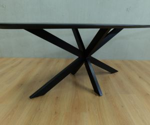 Eettafel deens ovaal zwart 3
