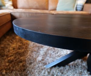 Salontafel ovaal mango zwart 2