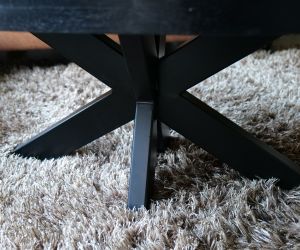 Salontafel ovaal mango zwart 3