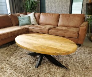 Salontafel ovaal mango naturel 1
