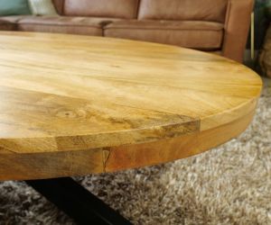 Salontafel ovaal mango naturel 5