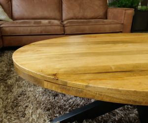 Salontafel ovaal mango naturel 4