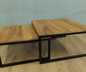 Salontafel set tweedelig naturel 1