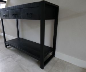 Sidetable mangohout zwart 2