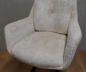 Rib Eetkamerstoel 360° draaibaar Beige 4