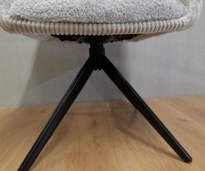 Rib Eetkamerstoel 360° draaibaar Licht grijs 5