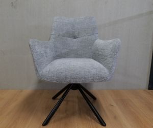 Ruby Eetkamerstoel 360°draaibaar Grijs 1