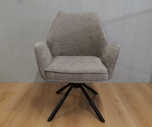 Vera Eetkamerstoel 360°draaibaar Taupe 1