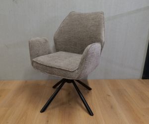 Vera Eetkamerstoel 360°draaibaar Taupe 2