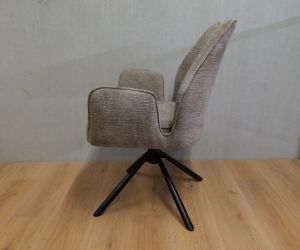 Vera Eetkamerstoel 360°draaibaar Taupe 3
