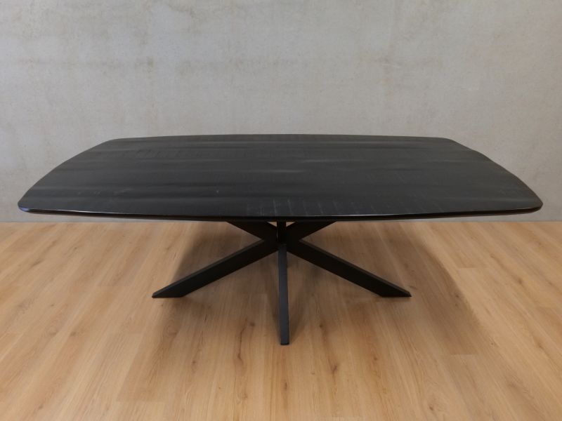 Eettafel deens ovaal zwart