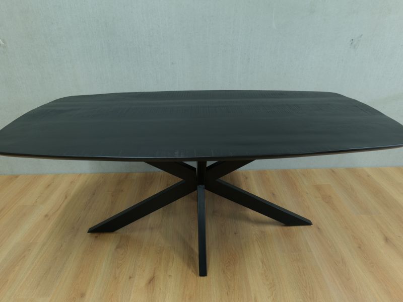 Eettafel deens ovaal zwart