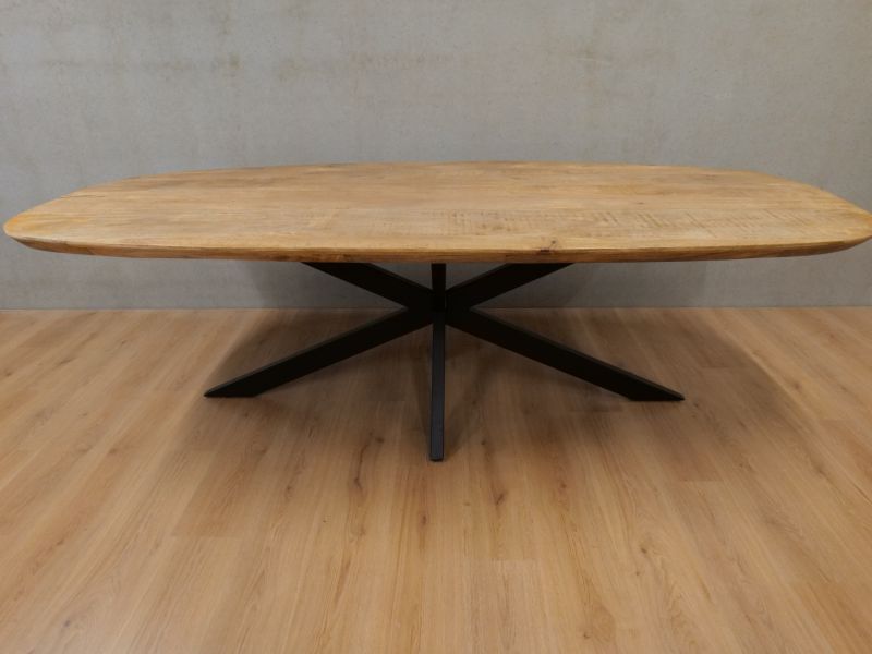 Eettafel deens ovaal naturel