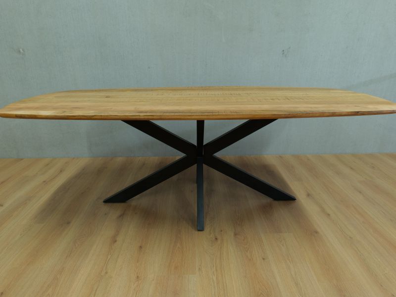 Eettafel deens ovaal naturel