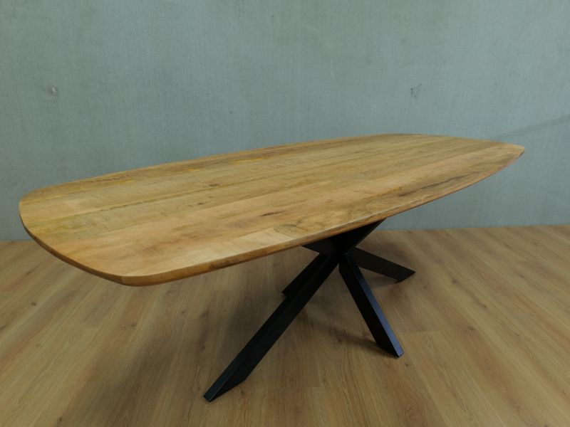 Eettafel deens ovaal naturel