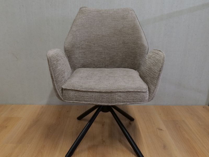 Vera Eetkamerstoel 360°draaibaar Taupe