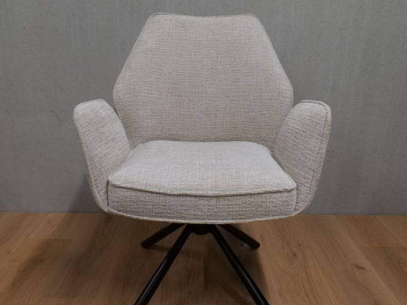 Vera Eetkamerstoel 360°draaibaar Beige