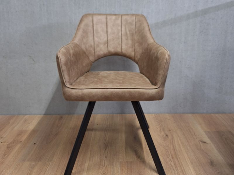 Hilde Eetkamerstoel 360°draaibaar Taupe