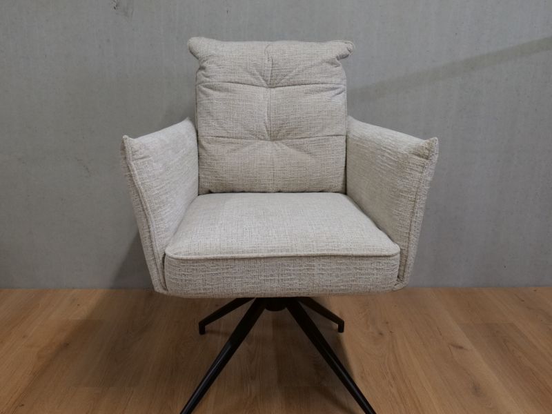 Nowi Luxe Eetkamerstoel 360°draaibaar Beige