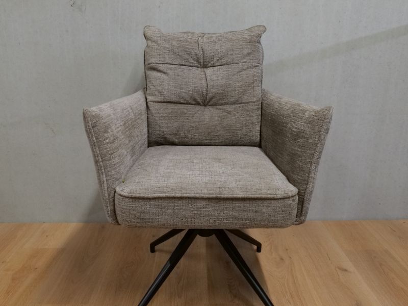 Nowi Luxe Eetkamerstoel 360°draaibaar Taupe