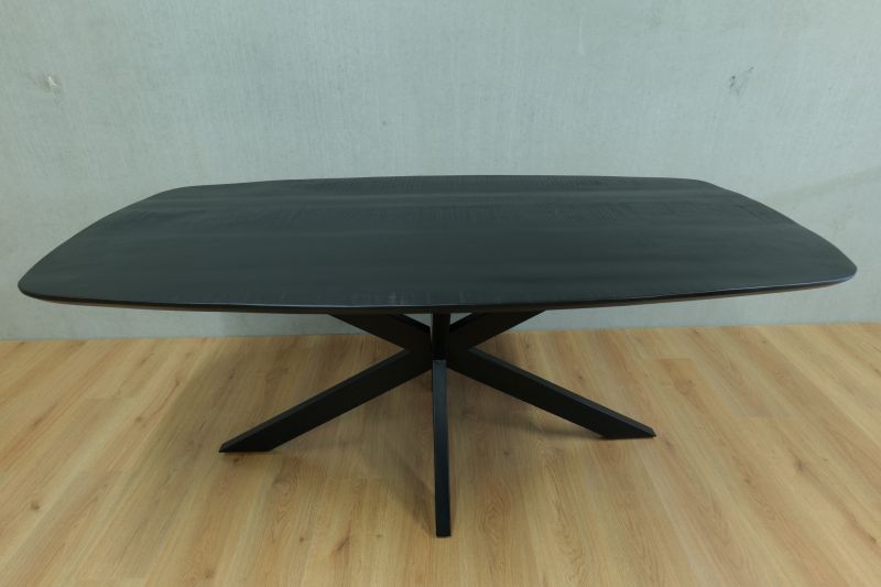 Eettafel deens ovaal zwart