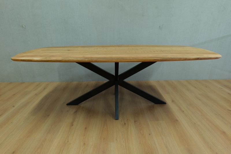 Eettafel deens ovaal naturel