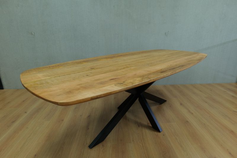 Eettafel deens ovaal naturel