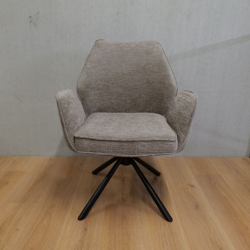 Vera Eetkamerstoel 360°draaibaar Taupe